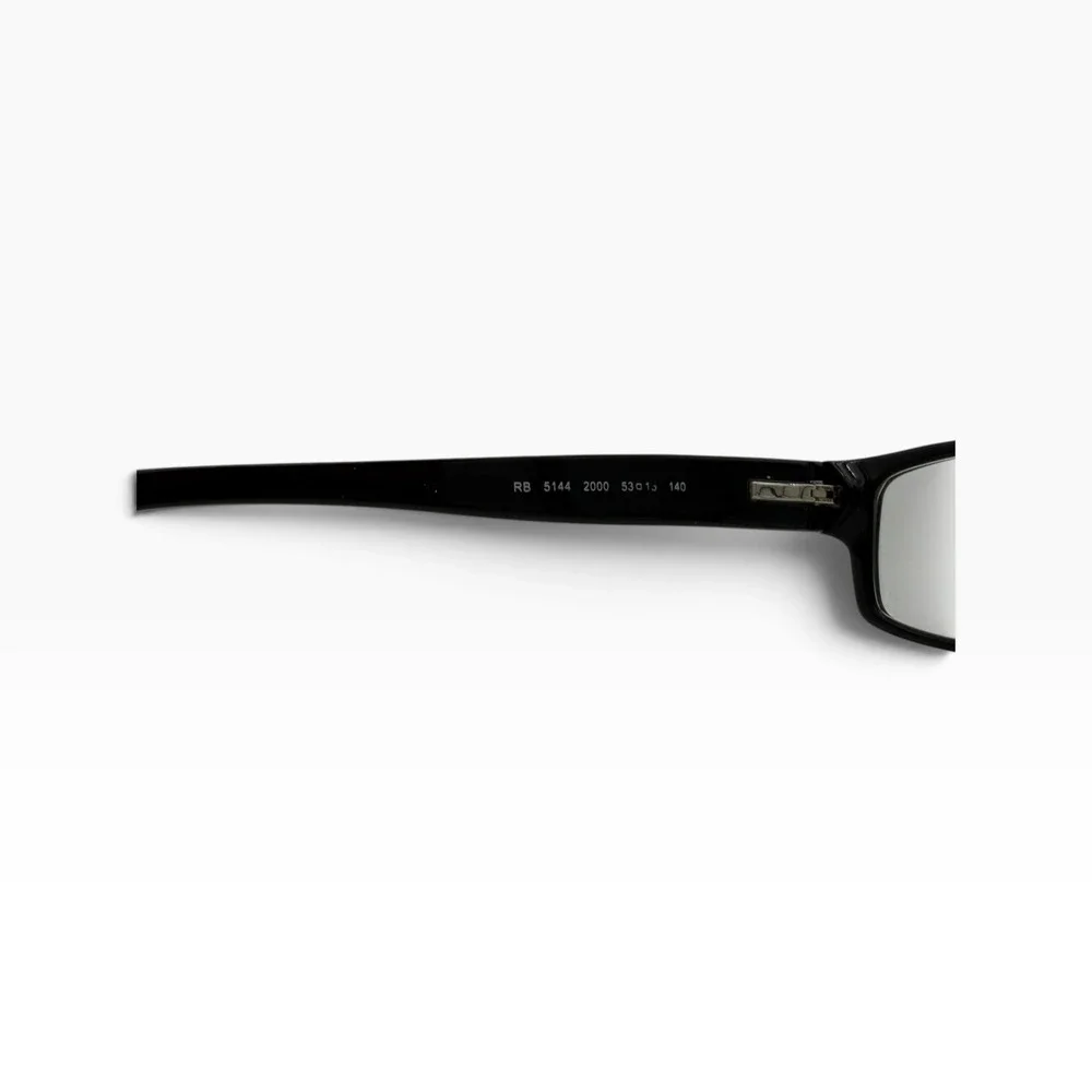 Ray-Ban RB5144 2000 Black Rectangular Eyeglasses Frames 53-15-140